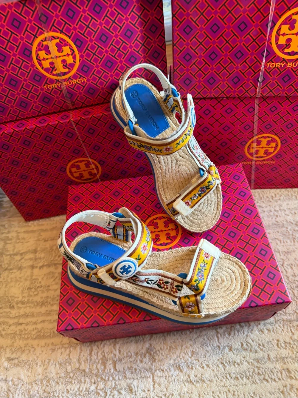 Tory Burch Daisy Sport Two- Band Sandals